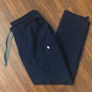 Figs Yola Skinny Scrub Pants in Navy Blue SP
